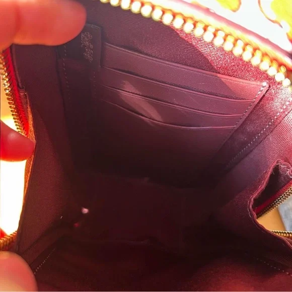 Coach Cherry Print Pink Crossbody Bag - Picture 8 of 10